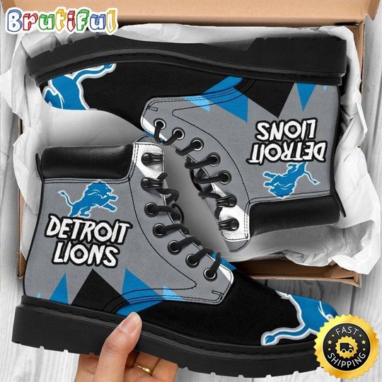 Detroit Lions Boots Shoes Funny Gift for fan