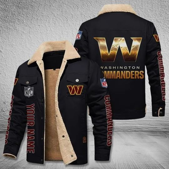 Washington Commanders New Personalized Winter Fleece Bomber Jacket