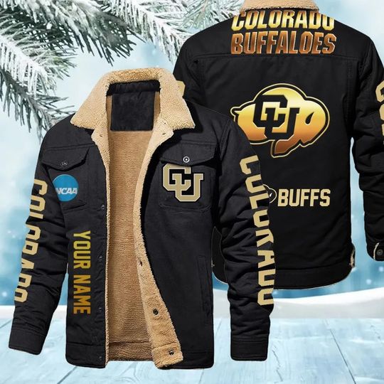 Colorado Buffaloes New Personalized Winter Fleece Bomber Jacket