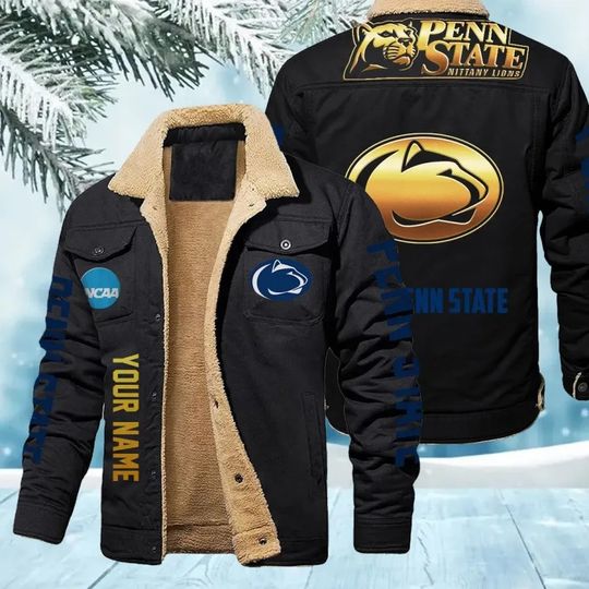 Penn State Nittany Lions New Personalized Winter Fleece Bomber Jacket