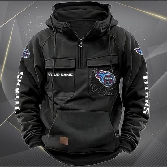 Tennessee Titans Vintage Men Cargo Hoodies