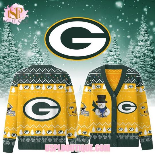 Green Bay Packerss x Christmas 2025 Knitted Cardigan Jacket