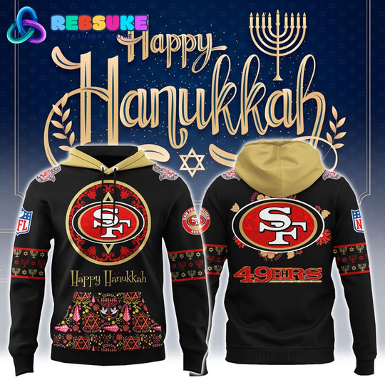 San Francisco 49ers football Hanukkah Holiday Hoodie