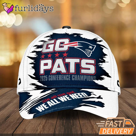 New England Patriots Go Pats Conference Champions Graphic Cap