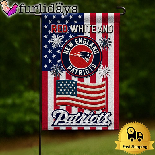 football New England Patriots Independence Day 2025 Flag