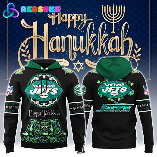 New York Jets football Hanukkah Holiday Hoodie