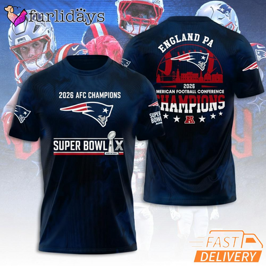 New England Patriots AFC Champions Super Bowl Edition Graphic T Shirt