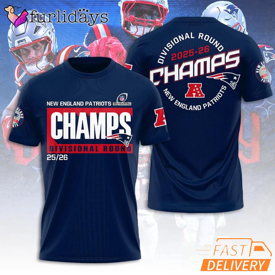 New England Patriots AFC Divisional Round Champs Graphic T Shirt