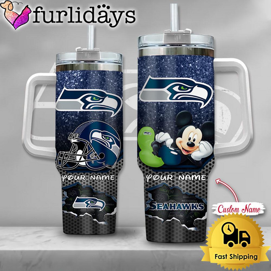 Discover football Seattle Seahawks Mickey Mouse Custom 40oz Tumbler
