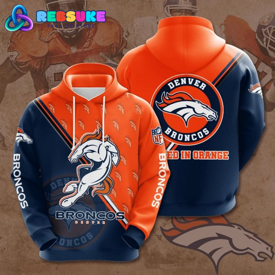 Denver Broncos football Team Hoodie