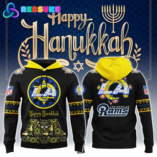 Los Angeles Rams football Hanukkah Holiday Hoodie