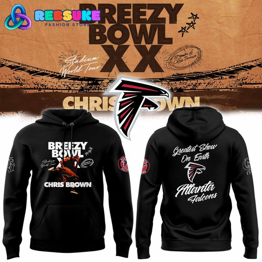 Atlanta Falcons x Breezy Bowl XX Tour 2025 Hoodie