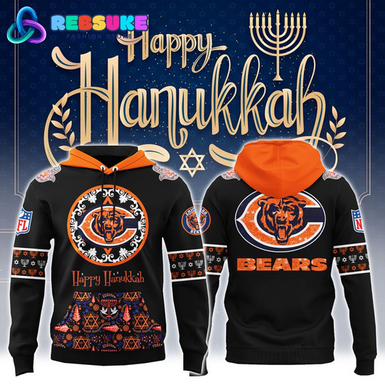 Chicago Bears football Hanukkah Holiday Hoodie