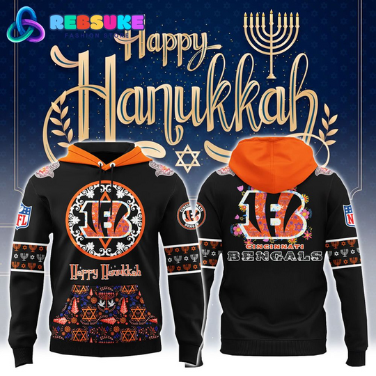 Cincinnati Bengals football Hanukkah Holiday Hoodie