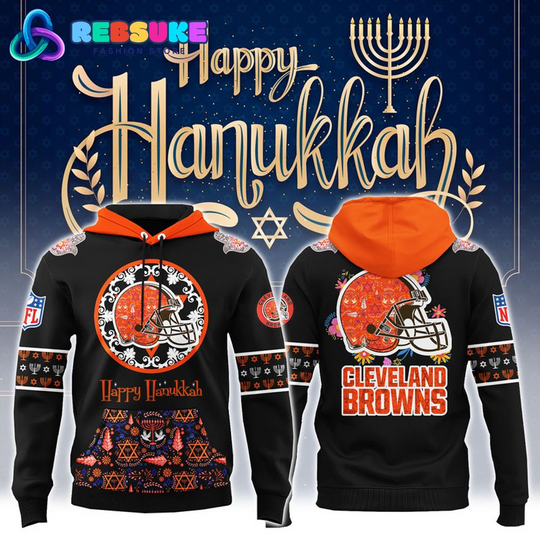 Cleveland Browns football Hanukkah Holiday Hoodie