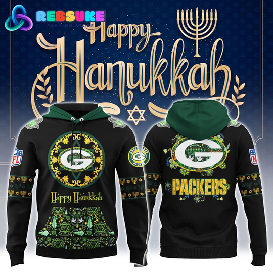Green Bay Packers football Hanukkah Holiday Hoodie