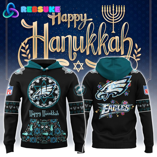 Philadelphia Eagles football Hanukkah Holiday Hoodie