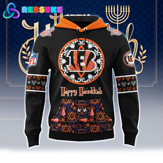 Cincinnati Bengals football Hanukkah Holiday Hoodie