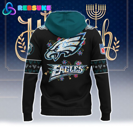 Philadelphia Eagles football Hanukkah Holiday Hoodie