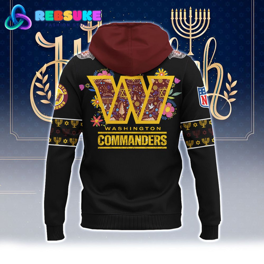 Washington Commanders football Hanukkah Holiday Hoodie