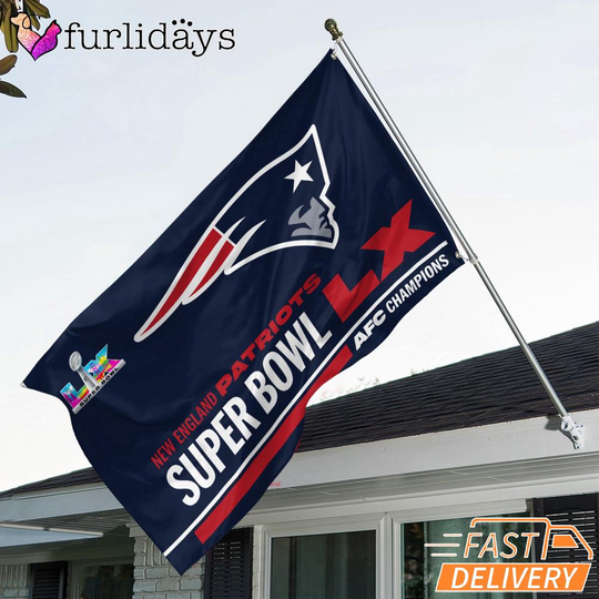 New England Patriots Super Bowl LXL Team Pride House Flag