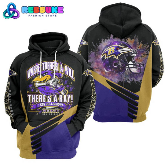 Baltimore Ravens football Let Roll To The Bowl Hoodie