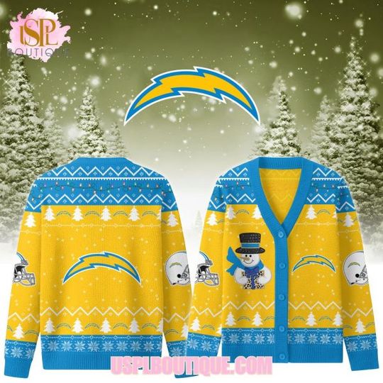 Los Angeles Cha.rgerss x Christmas 2025 Knitted Cardigan Jacket