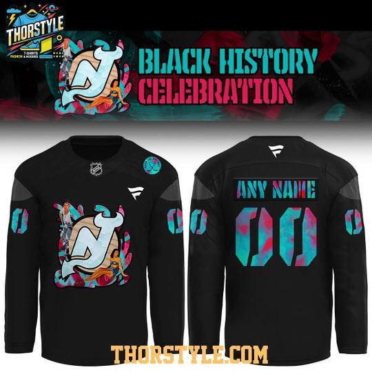 Discover New Jersey Devils x Black History NHL Night 2026 Personalized Hockey Jersey