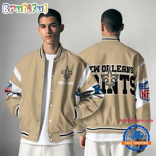 New Orleans Saints National Football Conference Baseball Jacket