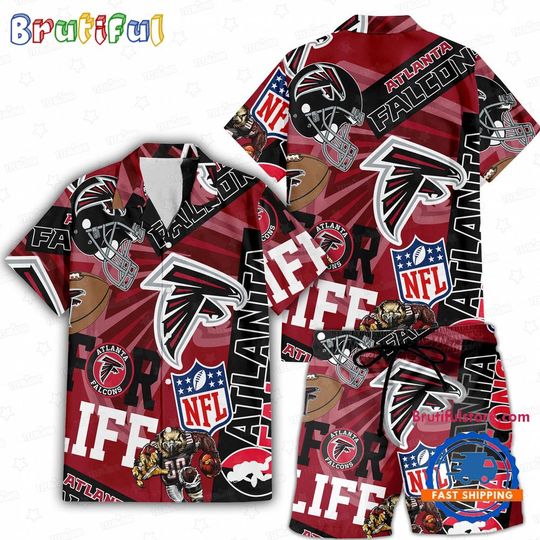Atlanta Falcons For Life Hawaiian Shirt And Shorts