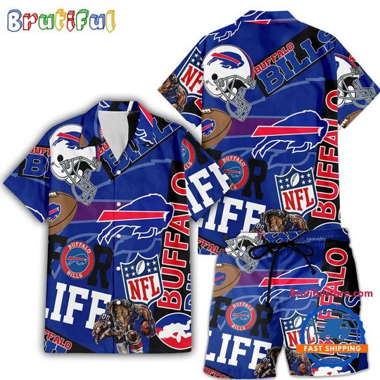 Buffalo Bills For Life Hawaiian Shirt And Shorts
