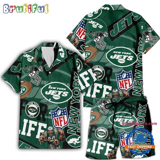 Discover New York Jets For Life Hawaiian Shirt And Shorts