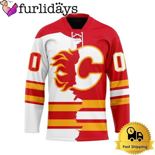 Discover Calgary Home Mix Away Hockey Jersey, Team Jerseys