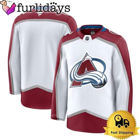 Discover Colorado White Limited Hockey Jersey, Colorado Jersey