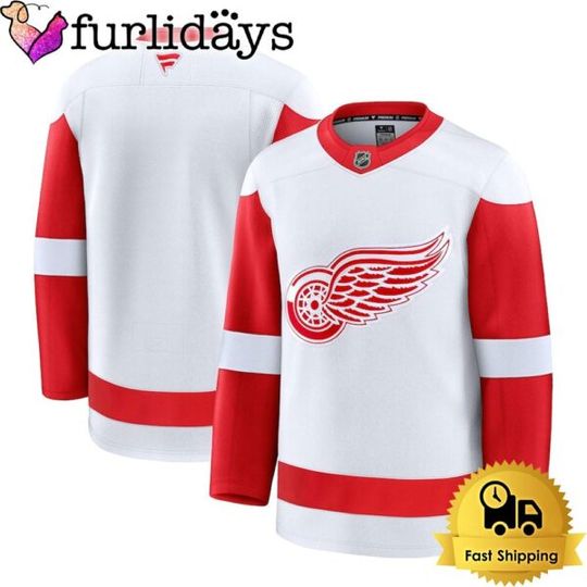 Discover Detroit Red White Limited Hockey Jersey, Detroit Red Jersey