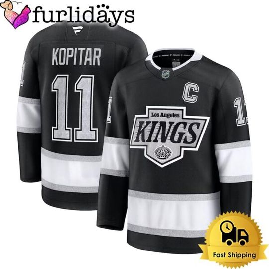 Los Angeles Anze Kopitar Black Limited Hockey Jersey, Los Angeles Jersey