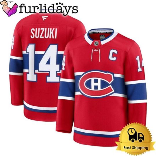 Discover Montreal Nick Suzuki Red Limited Hockey Jersey, Montreal Jersey