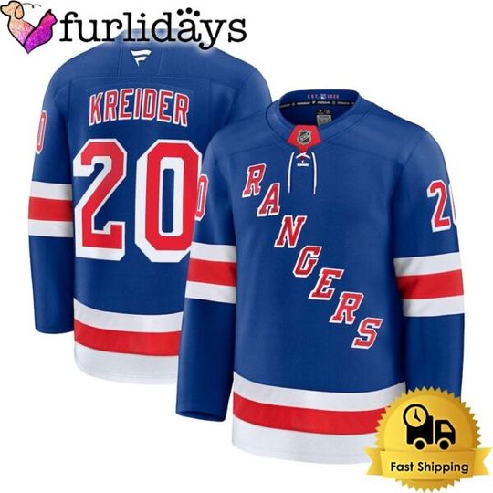 New York Chris Kreider Blue Limited Hockey Jersey, New York Jersey