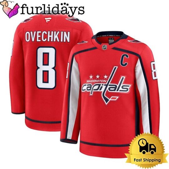 Washington Alex Ovechkin Red Hockey Jersey, Washington Jersey