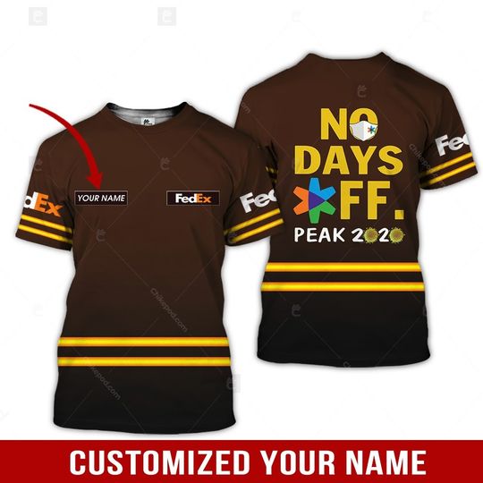 Personalized Name FedEx 3D All Over Printed Clothes
