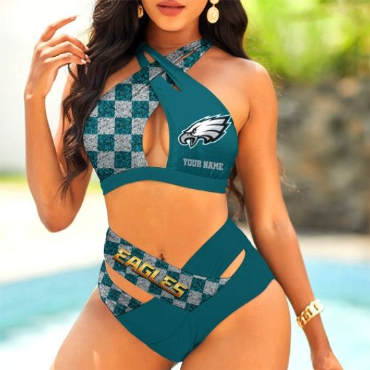 Discover Philadelphia Eagles Women’s Crisscross Swimsuit, Gift For Fan