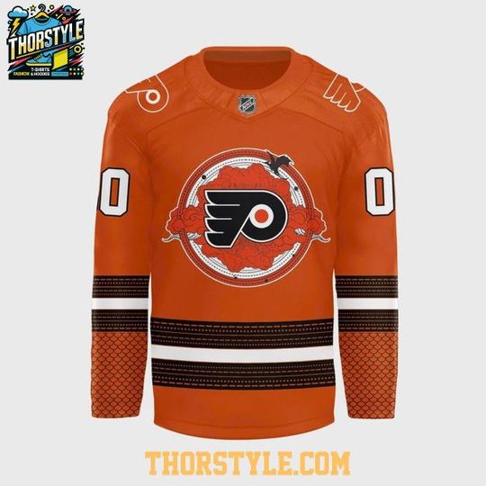 Philadelphia Flyers 2026 Fourth Wing Night Personalized Hockey Jersey Orange