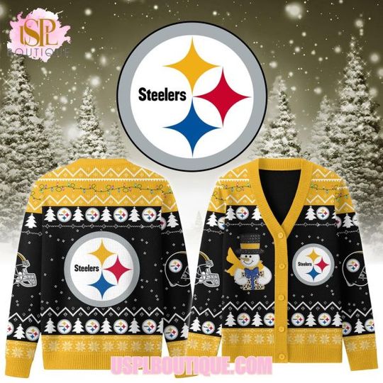 Pittsburgh Steelerss x Christmas 2025 Knitted Cardigan Jacket