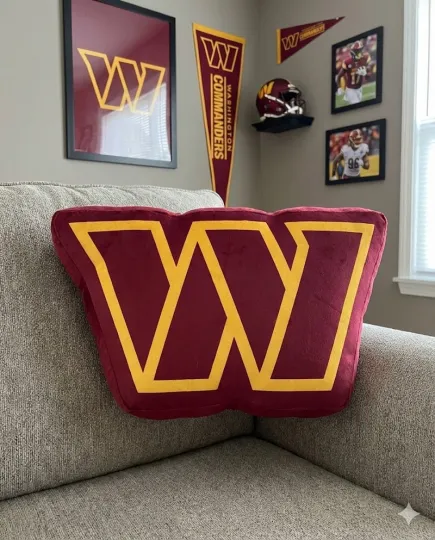 Washington Commanders Custom Shaped Pillow