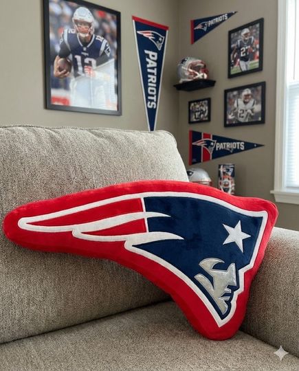 New England Patriots Custom Shaped Pillow