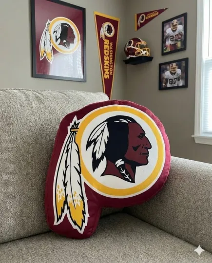 Washington Redskins Custom Shaped Pillow