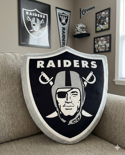 Las Vegas Raiders  Custom Shaped Pillow