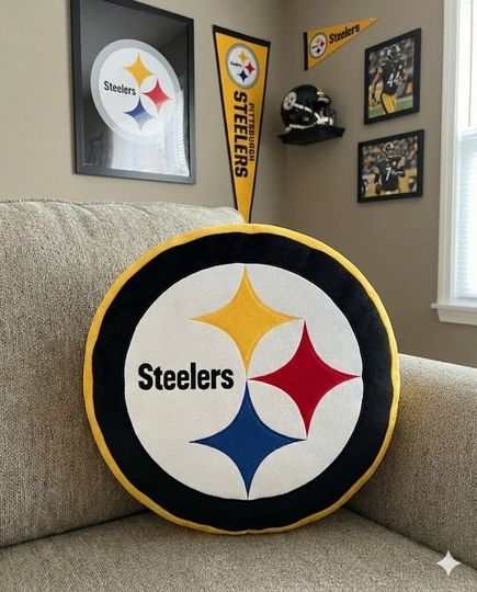 Pittsburgh Steeler Custom Shaped Pillow