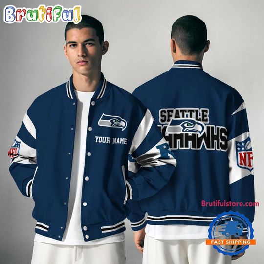 Seattle Seahawks National Football Conference Baseball Jacket
