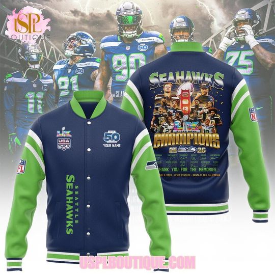 Seattle Seahawks Super Bowl Champions 25-26 Jacket